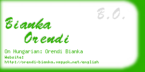 bianka orendi business card